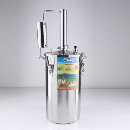 Moonlit apparatus "Pervach Elite", 20t, 20 l, thermometer, overpressure valve, waste drainage, cooling