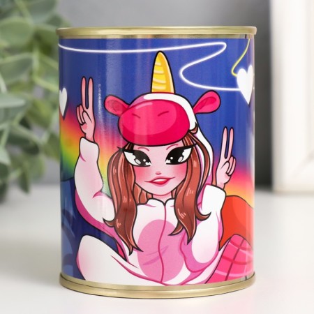 Pigging bank Metal "on a unicorn"