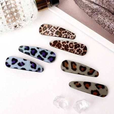 Invisibility for Herty hair (set 6 pcs) African print, 5.5 cm