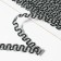 Decorative braid “Wave”, 10 mm, 10 ± 1 m, silver/black color