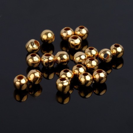 Crimp (clamping bead) SM-372 (set 20 pcs.), 5 mm, color gold