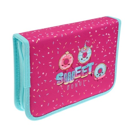 Penal 1 section, 140 x 200 x 40 mm, 2 folding strips, fabric, onyx, PCT 09-20 "Fashion Donuts"-2