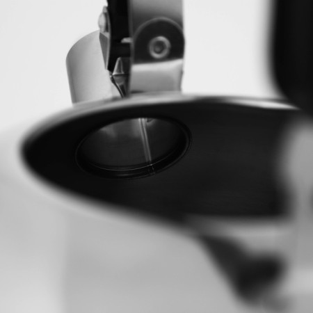 A kettle with a stainless steel whistle “Black Night”, 3 l, fixed handle, chrome color-6