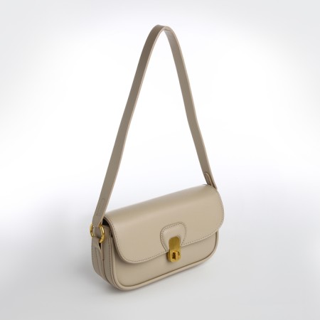 Female bag Textura, small size, color gray-beige-4