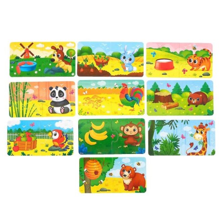 Pair puzzles "Who eats what?"-1