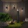 Street wall lamp Elektrostandard, Roil, 175x110x340 mm, E27, black color