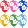 Shar Latex 12 “Flowers”, pastel, 5-hand, set 25 pcs., Mix
