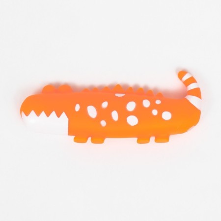 Brying toy "crocodile" for dogs, 19 cm, orange-2