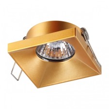 Lamp built -in Novotech. Metis, 50W, GU10, 32x76x76 mm, gold color