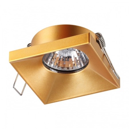 Lamp built -in Novotech. Metis, 50W, GU10, 32x76x76 mm, gold color