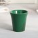 Tea couple ceramic love me, mug 100 ml, saucer 15x14 cm, white-green color