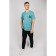 Male T -shirt, size 52, turquoise color