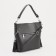 Luggage bag on lightning, 2 outer pockets, long belt, gray color