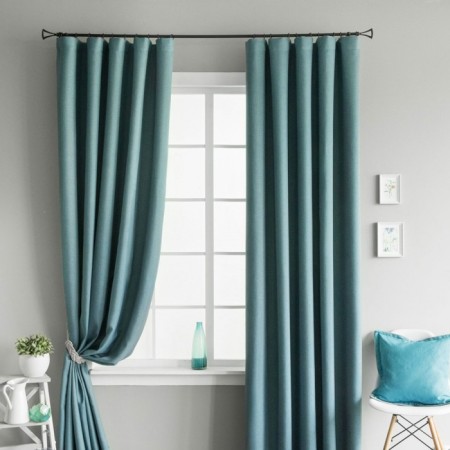 Set of curtains "Merlin", size 2x145x270 cm, blue color