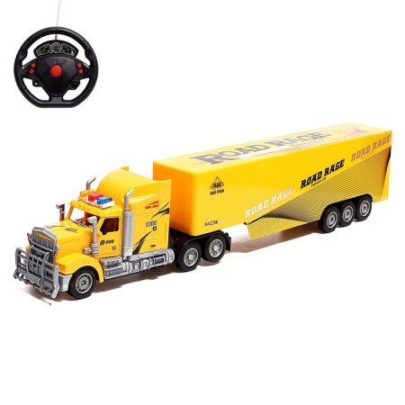 Radio -controlled truck "Fur", works on batteries, lighting effects, mix