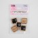 A set of metal buttons on the leg, 20 × 20 mm, 5 pcs, black color