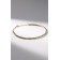Necklace "ice", 1 row, white color in gold, 35 cm