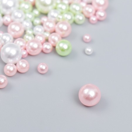 Decor for creativity plastic "Balls. Spring. Assorted" D = 3-8 mm, set 10 grams-1