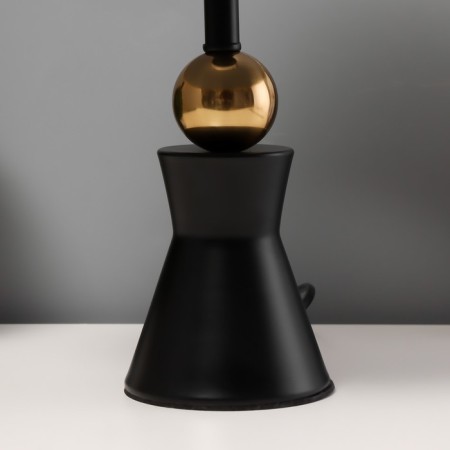 Ansi table lamp E27 40W black and gold 23x23x40 cm-3