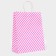 Crafts package, "pink lines", 33 x 26 x 12 cm