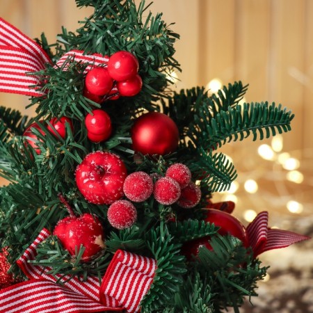 Christmas tree decor "Snow Apple" 29x16 cm-1