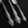 A set of cutlery "Troika", 36 items, thickness 2 mm, decorative box, silver color