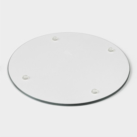 Board cutting glass shade "Malachite", d = 20 cm, color gray color-3
