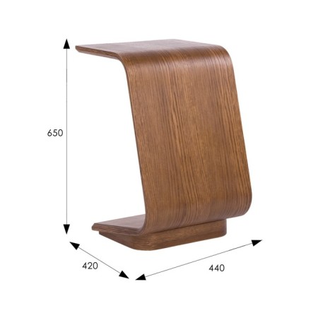 Table Cubmer Nero 3, 440x420x650, natural oak-4