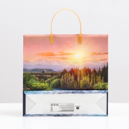Package "sunset over the river", soft plastic, 30 x 30 cm, 120 μm-1