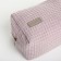 TEXTURA lightning cosmetic bag, pink color