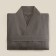 Women's bathrobe short SL Home "Graphite" b. graphite, size 44-52, 100% linen, 150g/m2