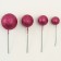 Set for decoration "beads", set 20 pcs, burgundy color