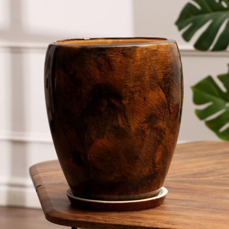 Set of pots 3 pcs. "Spring" brown 15 l/ 5.5 l/ 1.5 l-1