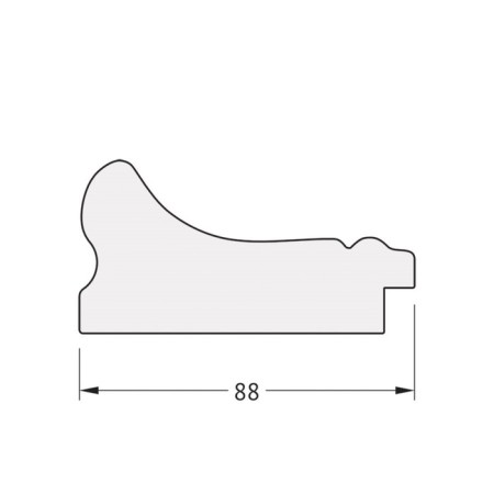 Mirror in the baguette frame, chameleon 88 mm, 66x86 cm-3