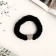 Hair gum "Brilliant fairy tale" heart, 7 cm, black