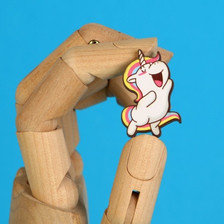 Wooden icon "Unicorn", 2.3 x 3.5 cm-4