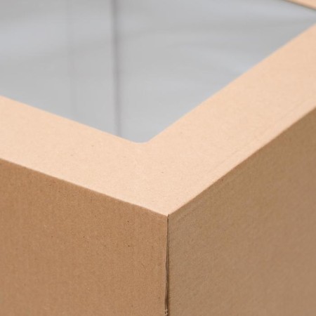 Confectionery packaging with a window, craft, 30 x 30 x 30 cm, set 5 pcs.-3