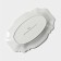 Porcelain oval Magistro “suite”, 35.5 × 23.5 cm, white color