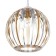Lamp Bayerlux 4330/1, 1he27 15W, brown/transparent 21x24+60 cm