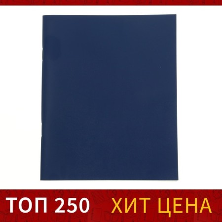 Тетрадь 48 листов в клетку Calligrata, бумвинил, блок №2, эконом, синий-1