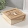 Casket tree with divisions "Tree of Life" of the burlap 18x18x7 cm