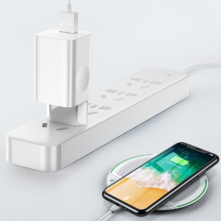 Charger Baseus BX02 Quick Charm USB, 3A, 24W, white-7