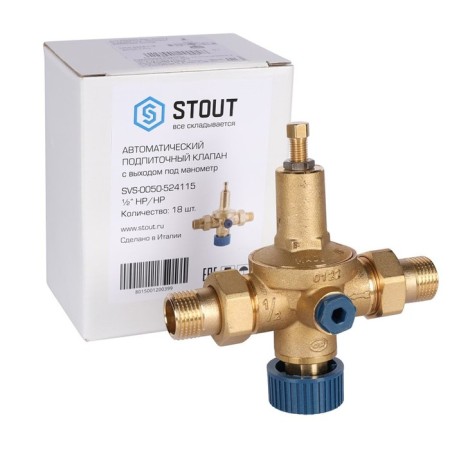 Pillet SVS-0050-524115, 1/2 ", outdoor thread, with exit under the pressure gauge-5