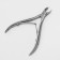 Manicure nippers for cuticles, double spring, 10 cm, blade length-5 mm, on the blist, matte silver, B-188 (450) -D (FD) -sh lj
