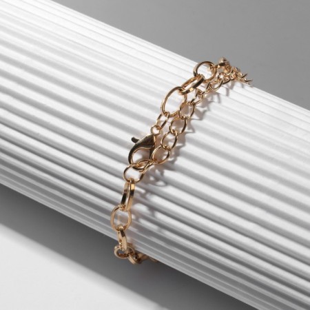 Bracelet "Night" with pearls, colored in gold, l = 16 cm-5