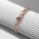 Bracelet "Night" with pearls, colored in gold, l = 16 cm