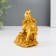 NECE Polystone Gold "Elephant on the hill of coins" 8.7x7.5x5.4 cm