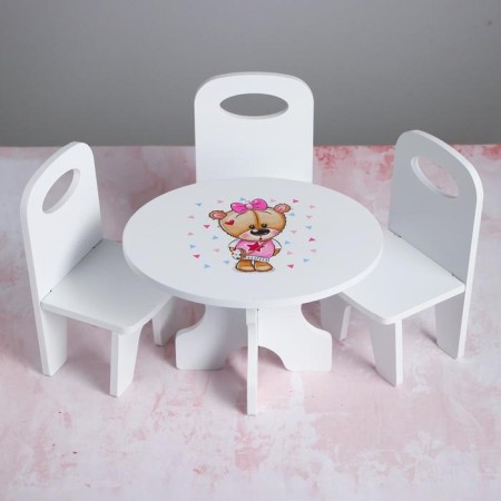 Set of table+chairs, series "Mishutka"