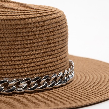 Women's hat minku beige color, size 56-58-2