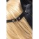 Mask "Cat with fringe", skin, black